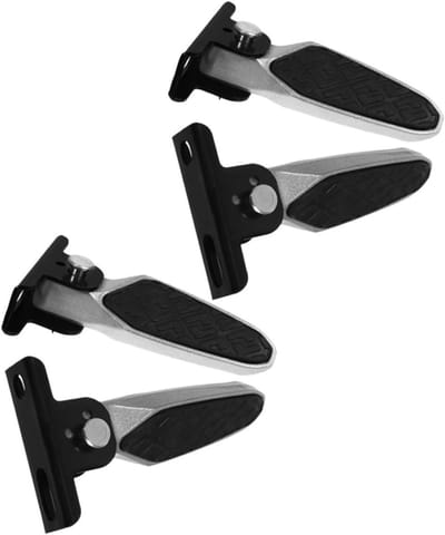 Two pairs of folding bicycle pedals - made of aluminum alloy - wide and flat - suitable for electric bicycles and mountain bikes, professional bicycle pedals for everyday use.