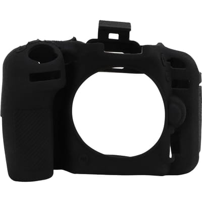 Siliconen Camerahoes voor Nikon D7500 Textuur Oppervlak Zachte Beschermhoes Body Shell black