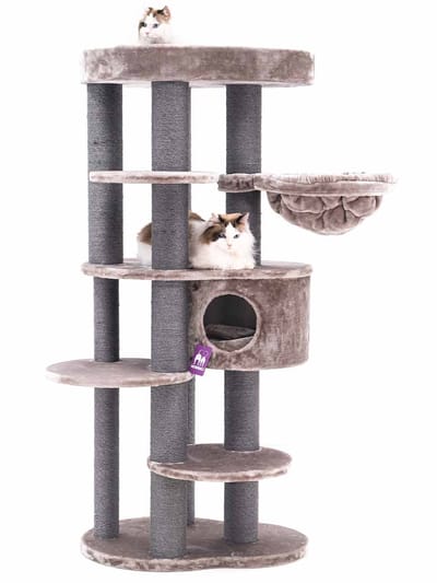 Petrebels Isabella 170 Design Krabpaal - Cappuccino - Premium kwaliteit - XXL krabpaal voor grote katten