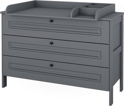 Vitalispa Ajaton Luiertafel – 133 x 98.4 cm met 3 lades Grijs