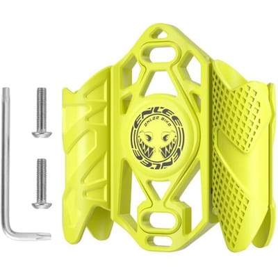 ENLEE Fietslocatiehouder Fietslocatielabelbeschermer Multifunctionele antidiefstalbeugel met fluorescerende gele kleur