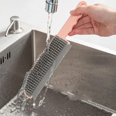 Keuken 3 in 1 siliconen kloofreinigingsborstel Decontaminatieborstel Glasschrapen Reinigingsborstel Dode plek Vloerreinigingsgereedschap