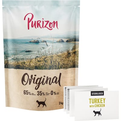 Purizon Gesteriliseerd Adult Kalkoen & Kip - graanvrij - Nieuw Receptuur: 2 kg