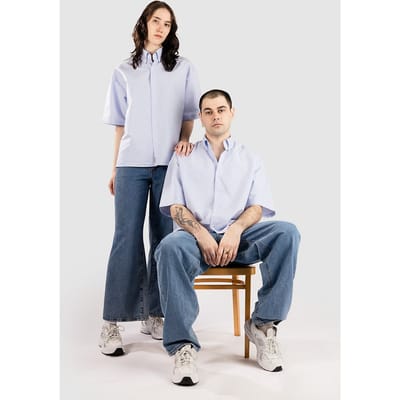 Another Cotton Lab Everyday Shirt blauw