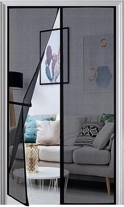 Magnetisch Hor voor Deuren en Ramen 100 x 240 cm - Insectenwerend, Muggennet met Magneten, Zwart, Ideaal voor Zomer