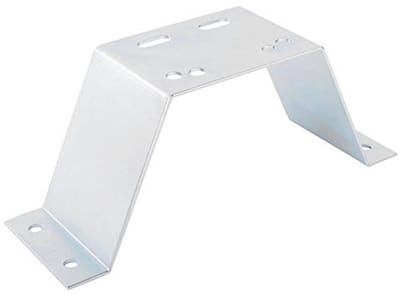 Reservewielhouder voor caravans - Universeel voor 4 en 5 gaten, 3 mm staal, 34,5 x 11 cm