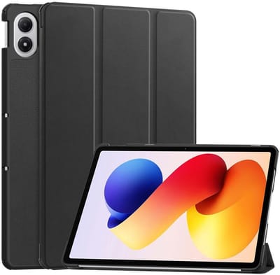 Coverup Tablethoes geschikt voor Xiaomi Redmi Pad 2 Pro Hoesje - Tri-Fold Book Case met Wake/Sleep - Zwart