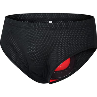 Sous-vêtements de vélo pour hommes, slips de vélo rembourrés et respirants, sous-vêtements de cyclisme M noir