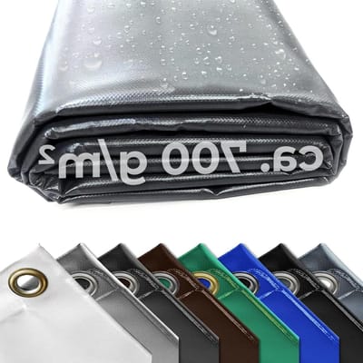 Vrachtwagenzeil - Afdekzeil PVC - Goederen Beschermen - Waterdicht Robuust UV-bestendig - 240 m x 600 m - Antraciet