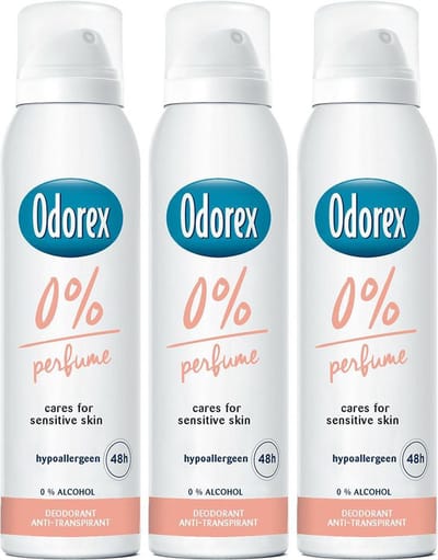 Odorex Deodorant spray 0% Multi Pack - 3 x 150 ml