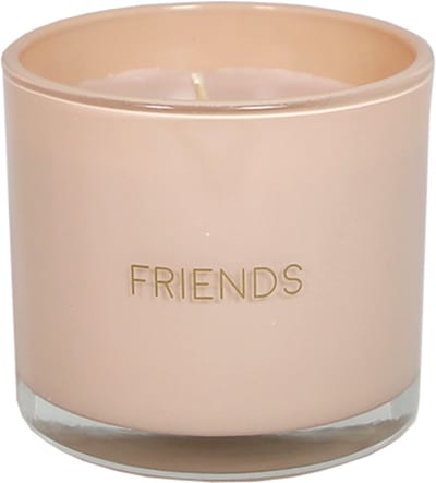 MY FLAME - sojakaars met wensarmbandje - 'Friends' - Green Tea Time - 35 branduren - Roze