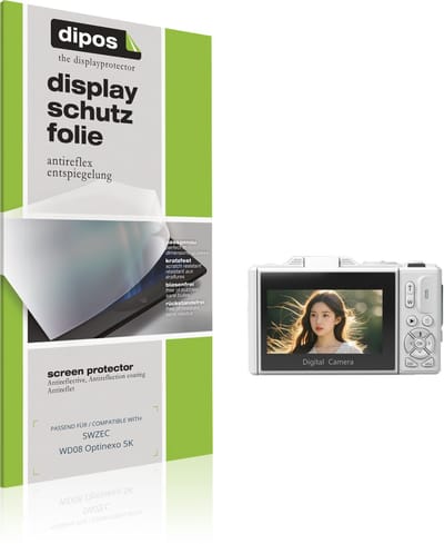 dipos – 4x Matte Beschermfolie geschikt voor SWZEC WD08 Optinexo 5K | Krasbestendige & antireflecterende Screenprotector Ultra-Thin