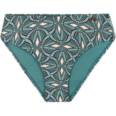 Protest MIXCelebes - Bikini broekje Dames - Hoge taille - Normale pasvorm - Hoge taille - Volledige dekking - Groen
