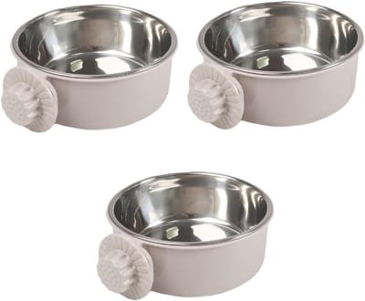 Anti-lek Waterbak Honden - Voerbak Huisdieren - Voorkom Morsen - Dubbele Laag - 135 x 135 x 18 cm - Grijs