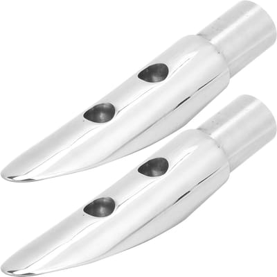 Cosensi- Leuning Einde 316 RVS - 2 Stuks - 22mm (7/8 Inch) Binnendiameter - Mariene Leuning - Leuning Mount - Hoogwaardige Kwaliteit - Rail
