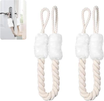 Multifunctionele Deurscharnier Kabelclips Set van 5, Veiligheidsoplossing voor Kinderen en Huisdieren, Vingerbescherming en Deurstopper tot 60 cm