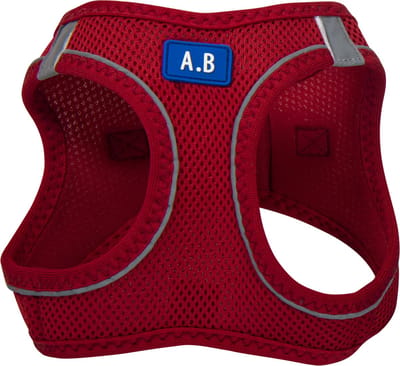 Animal Boulevard Ab32230 - Hals- En Leibanden - Hond - Ab Air-mesh Comfortharnas Rood-xs 3-5kg - Maat: Xs 3-5kg