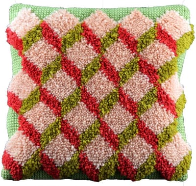 Pako borduurpakket kruissteek / knoop - kubussen - geprint stramien - 012.002 - DIY kit
