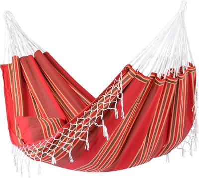 Hangmat Familie - Dubbele Hangmat - Ontspannen Buiten - Extra Brede Stof - 200x150cm - Terracotta