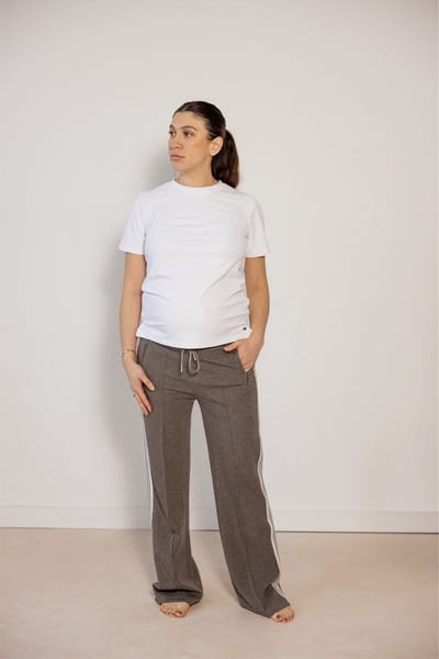 Loungewear Broek van Ambika / Trainingsbroek Simone / Grijs kleur / maat M/L