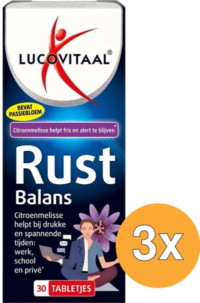 3x Lucovitaal Rust Balans (30 tabletten)