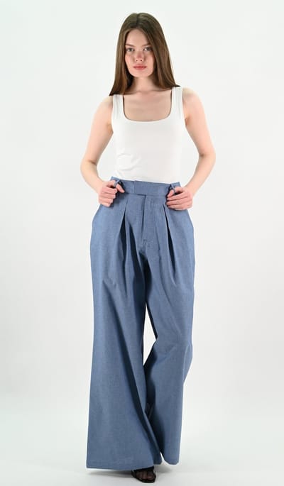 YesMooi - Loose Fit Wijde Broek - XXL (44) - %100 Katoen