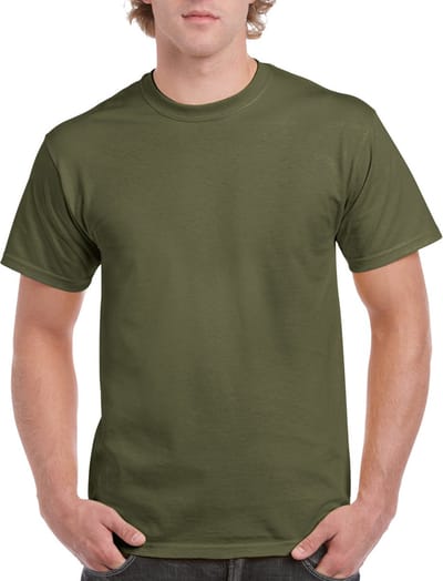 Gildan Ultra Cotton™ Classic Fit Adult T-shirt GI2000 - Military Green (x72) - XXL