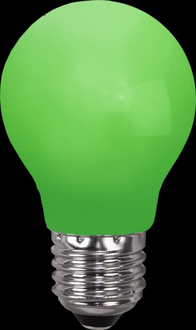 Prikkabel - Standaard bol - E27 - 0.9W - Groen