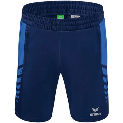 Erima Six Wings Worker Short Kinderen - New Royal / New Navy | Maat: 128