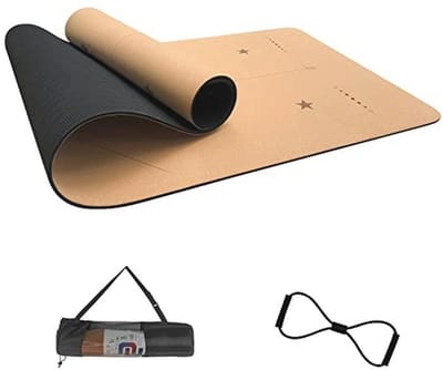 Yogamat 6 mm Dik - Zweetbestendig, Antislip en Lichtgewicht voor Yoga, Pilates en Oefening