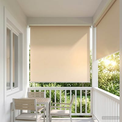 vidaXL - Buitenrolgordijn - UV-bescherming - Beige - 100 - x - 230 - cm - (B - x - H)