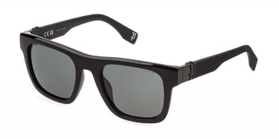 Police BEYOND LITE 7 SPLQ79E BLACK/GREEN GREY POLARIZED 53/21/145 Unisex Zonnebrillen