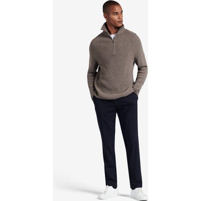 No Label Montreal Washable Flannel Wool-stretch Navy Maat: 56 | Tailored Broeken Outlet | Heren | Blauw