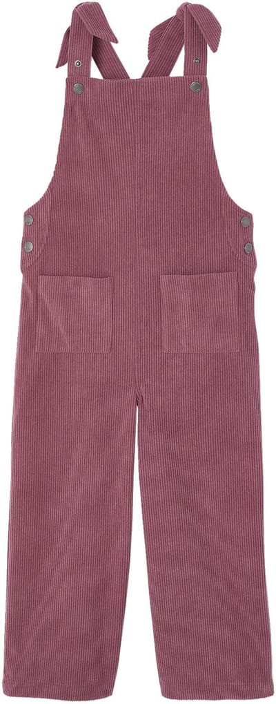 Vertbaudet Salopet van fluweel / velours met fleece-effect en wijde pijpen voor meisjes