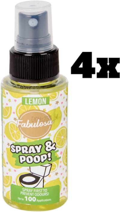 4x Fabulosa Spray & Poop geurneutralisator