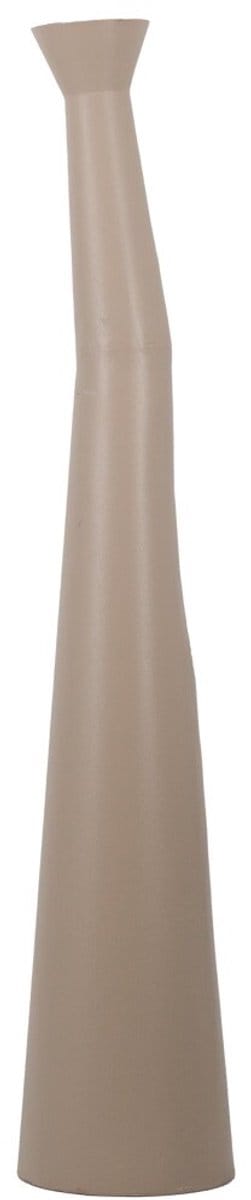 Metalen lange vaas sand texture