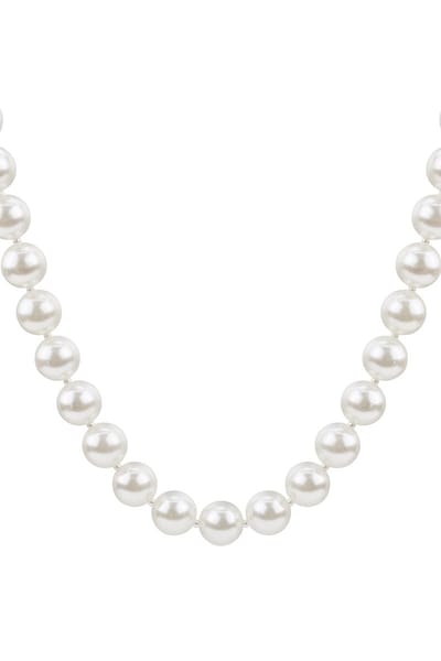 Goudlief Pearl girl ketting 12mm-25mm - Parel - Roestvrij staal - Verkleurt niet - Goudlief.nl