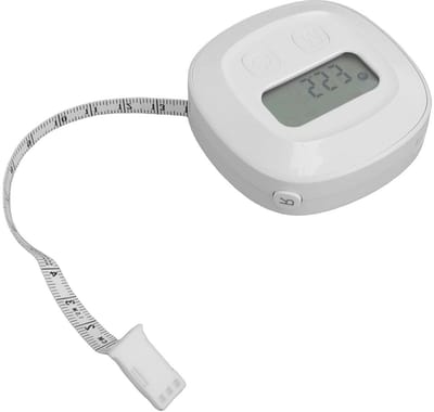 Digitaal Meetlint - Lichaamsmaatband - Fitness Tracking - Zelfsluitende Haak - 1.5 Meter - Wit