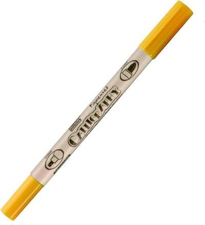 Marvy - Calligraphy Pigmented Twin Marker - briljant yellow