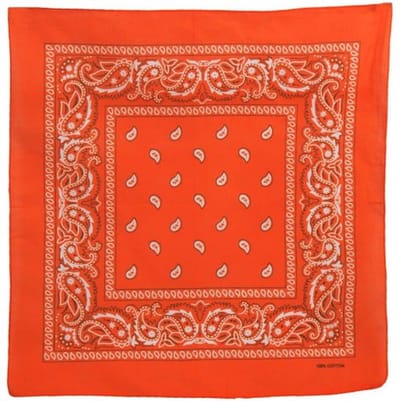 Oranje boerenzakdoek - Oranje Bandana - Boerenzakdoek - Shawltje - Paisleyprint - 54/54CM - Oranje - Zakdoek - Carnaval - WK Accessoire - CHPN