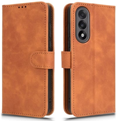 Coverup Hoesje - Geschikt voor OnePlus Nord 5 Hoesje - Coverup Book Case - Bruin