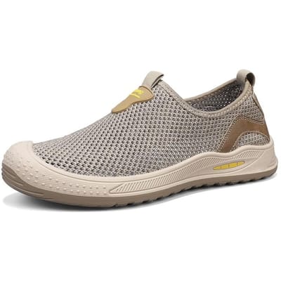 Nieuwe Sneakers Heren Ademend Mesh Lichtgewicht Casual Wandelen Herenschoenen Instapper Rijden Heren Loafers Zapatos Casuales 44 gray
