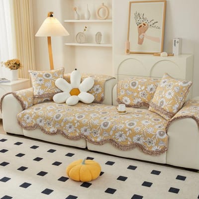 Kussen voor kleine frisse bank in Koreaanse stijl voor alle seizoenen, twill katoen antislip kussen, bankhoes, rugleuninghanddoek, zitkussen 70*70cm