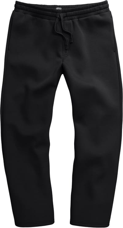 STHUGE - Heren - Sweatpants elastische tailleband baggy fit - Zwart - Maat 6XL