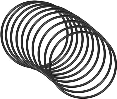 54 mm x 50 mm x 2 mm nitril rubberen afdichtingen x 10 stuks ronde afdichting voor waterkraan loodgieterswerk reparatie afdichting verbinding [zwart]
