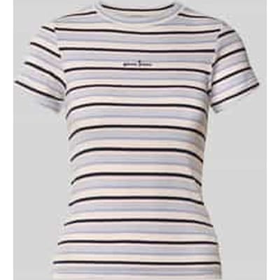 slim fit T-shirt met gestikt logo