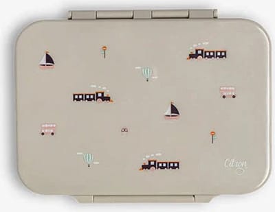 Citron Tritan Lunchbox - 4 compartimenten - 17x21x5cm - Vehicles