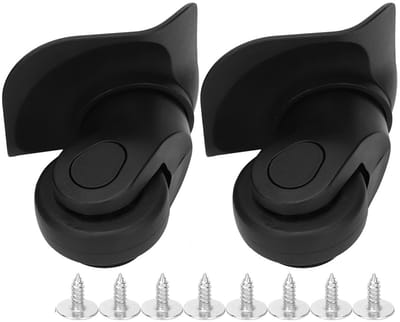 Universele Zwenkwielen voor Koffers - Set van 8 Vervangende Wielen van PP + PET voor Buitengebruik, Ideaal voor Reisaccessoires