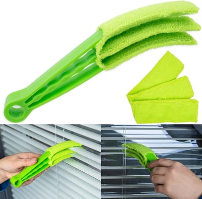 Reinigingsborstel - Stofwisser Hulp - Stof Verwijderen - Afwasbare Doekjes - 1 Stuk - Groen