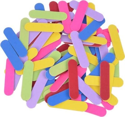 Mini Nagelvijl - 6 cm - Kleurrijk Manicure Vijl - Professionele Nail Art - Voor nagels, nep/plak nagels, nail extensions, etc